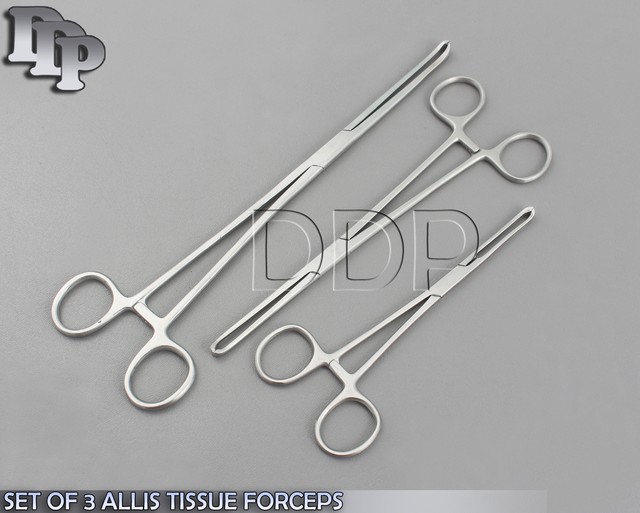 Pinza Chirurgica Allis 5x6 Denti &ndash; Acciaio Inox Tedesco, Strumento Ginecologia