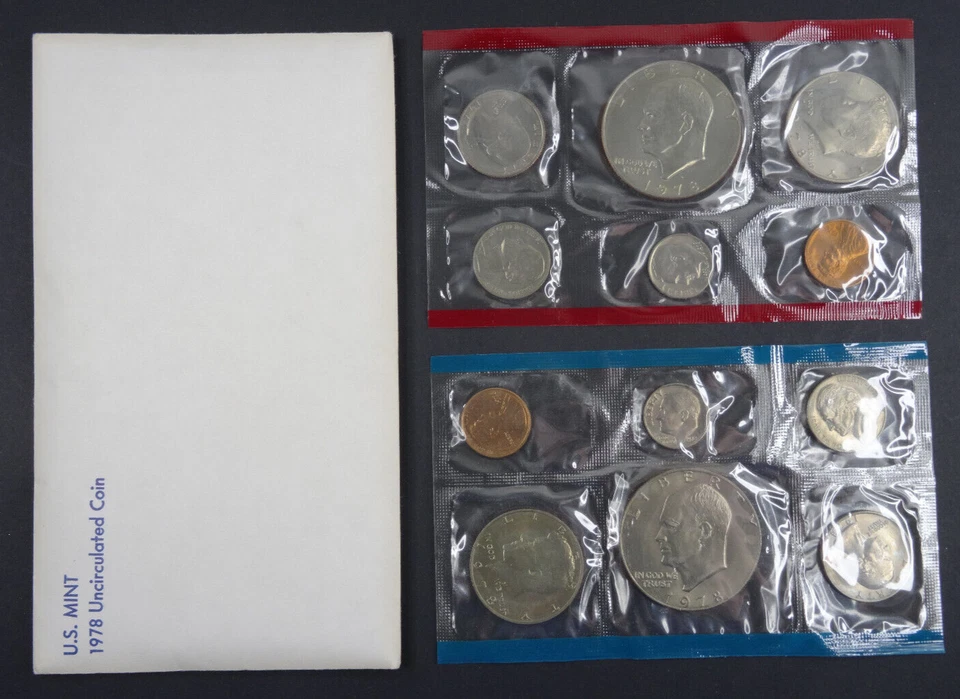 (5) 1978 P & D US Mint Uncirculated Sets 60 Coins OGP Original Envelopes - Image 2 of 4
