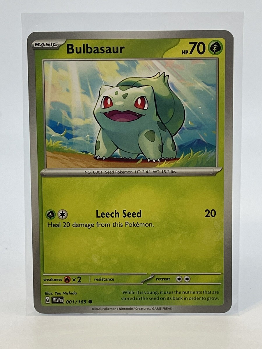 2023 Pokémon TCG Bulbasaur 001/165 Scarlet & Violet 151 Basic