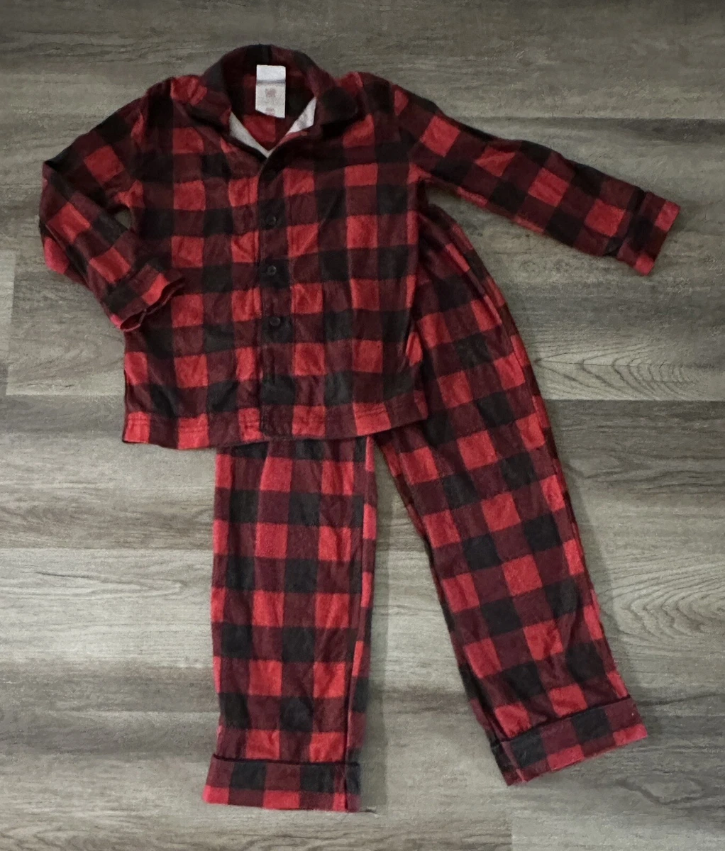 Kids check pjs sales
