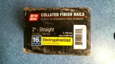 GripRite GRF162, 2" Straight Collated Finish Nails Qty. 2500 FS