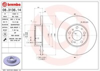 Brembo 2 Bremsscheiben Voll 290 Mm (08.3136.14) | Bremsscheibenset,