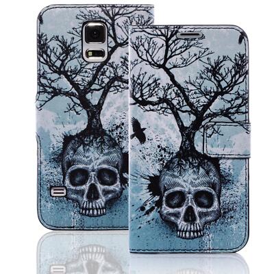 Handy Hülle für Samsung Galaxy S5 Active Schutz Hülle Motiv Klapp Tasche QBY-009