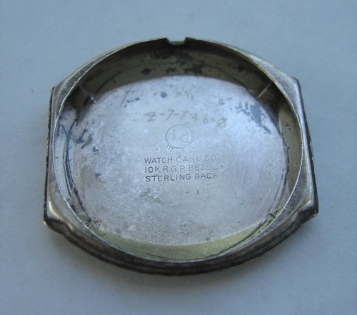 Old Antique Vintage Sterling Silver Watch Back I.D. Watch Case Co. New York NYC - Picture 3 of 8