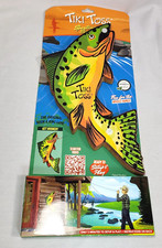 Tiki Toss Trout Hook and Ring Game Sportsman Series Fish Bamboo HTF
