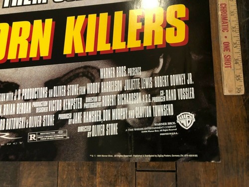 VINTAGE MOVIE POSTER "Natural Born Killers" Original One Sheet 1994 S/S Juliette - Picture 3 of 4