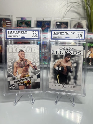 Conor Mc Gregor & Sylvester Stallone CGC 10 Cards Graded