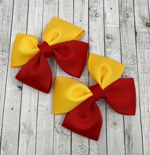Red and Yellow Gold School Hair Accessories - Picture 15 of 59
