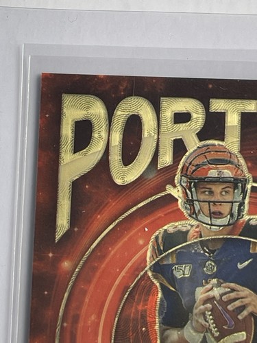 2023 Panini Prizm Joe Burrow Ja’Marr Chase Portals Gold Vinyl 5/5 Match Set - Picture 4 of 16