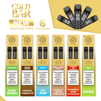 gold bar reload prefilled vape pods Gold Bar Reload Pod Kit main image 0