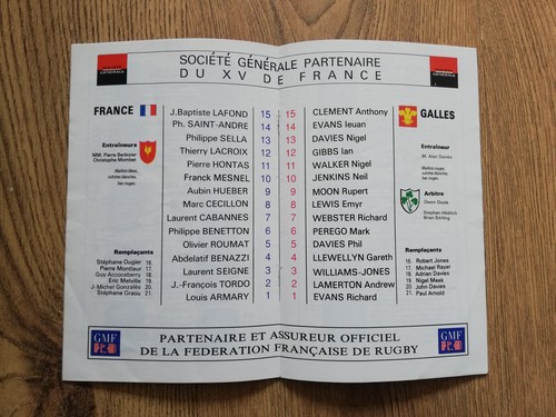 France Rugby Union Programmes 1968 - 2009 - Picture 59 of 66
