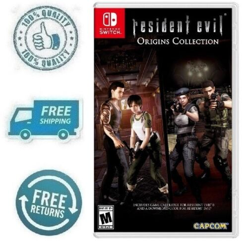 New Resident Evil Origins Collection Nintendo Switch Edition Zombie Video Game - Picture 1 of 4