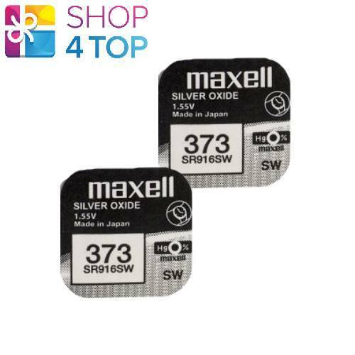 2 MAXELL 373 SR916SW BATTERIES SILVER OXIDE 1.55V WATCH BATTERY EXP 2022 NEW