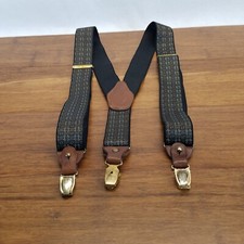 Gae Lim Character Suspenders Brass Clips Elastic Straps Leather Bracing