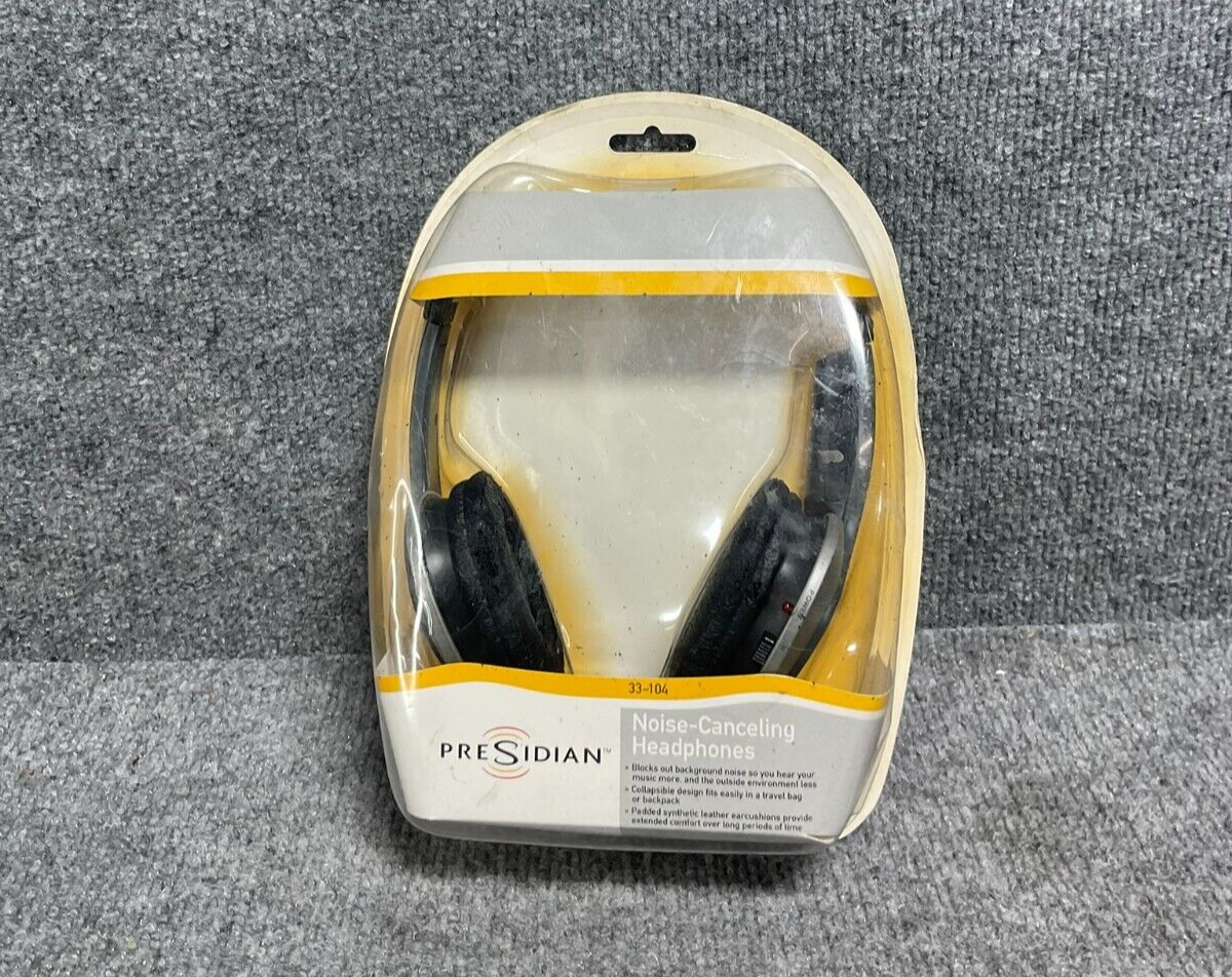 Presidian Noise Cancelling Headphones 33-104, Adjustable Headband, 32 ohms-image