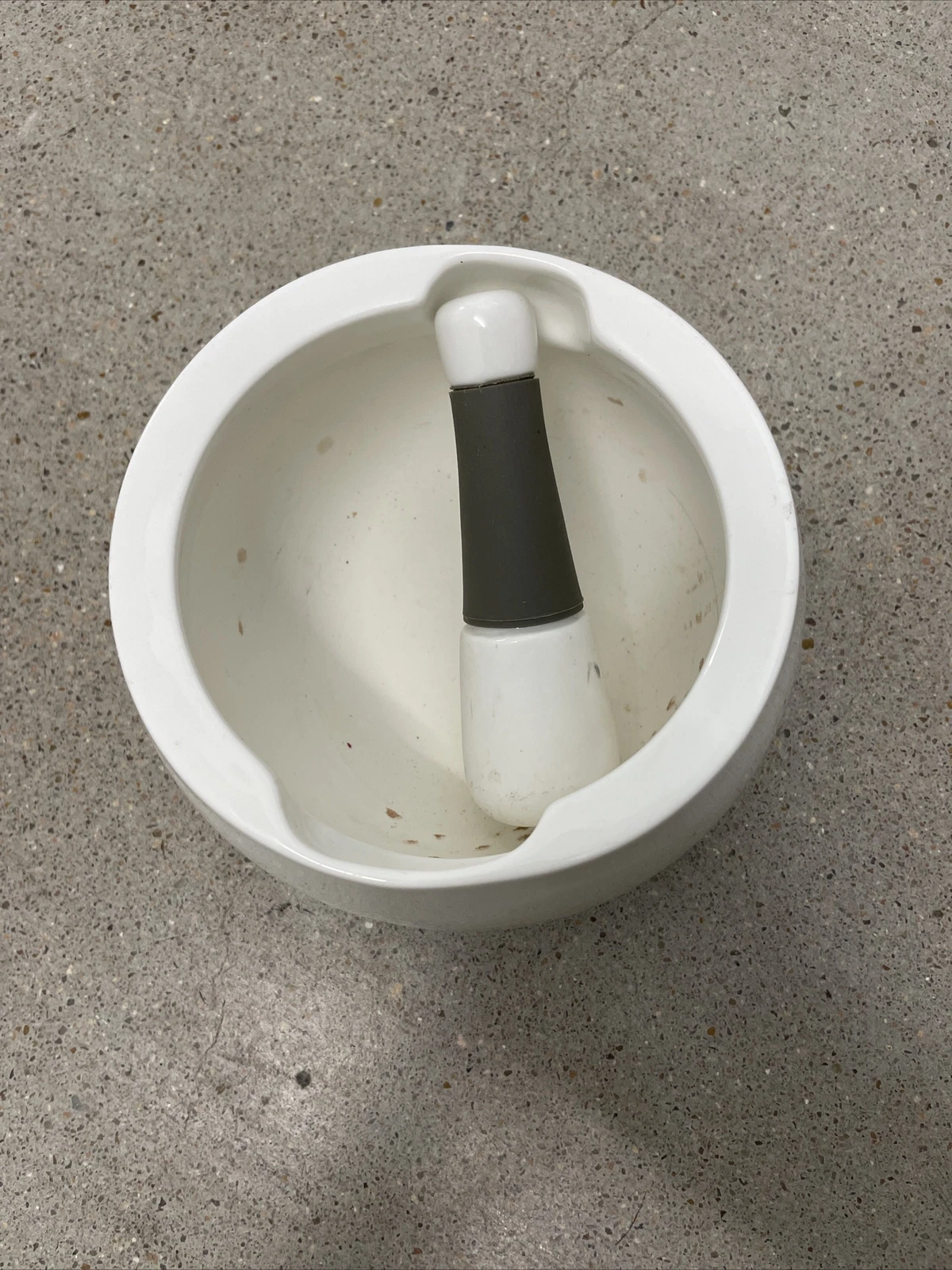 IL MULINO New York Porcelain Mortar & Pestle White