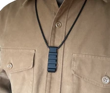 TERA Tactical Picatinny Rail Section Necklace Outdoor Survival Pendant Tool Mens