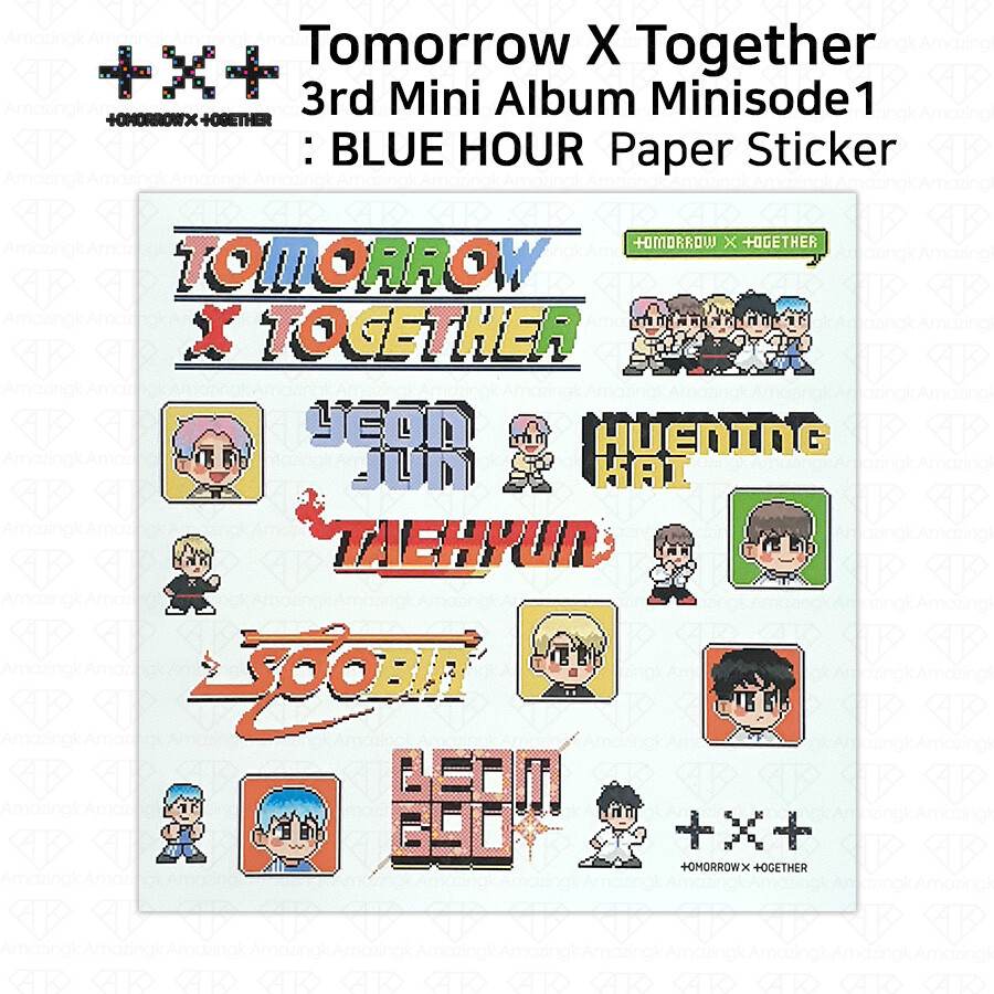 TXT 3rd Mini Album Minisode1 Blue Hour Photocard Postcard Sticker