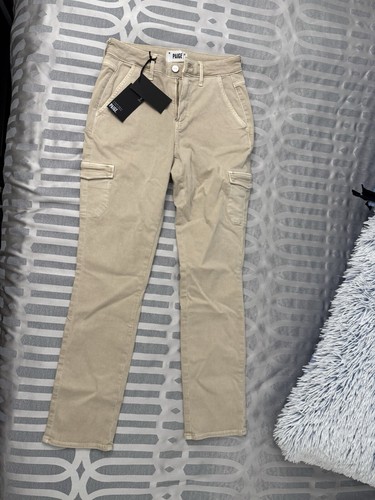 PAIGE Women's Jolie Casual Pants - High-Rise Slim Ankle, Vintage Navy, Cargo & Trouser Pockets - View #8