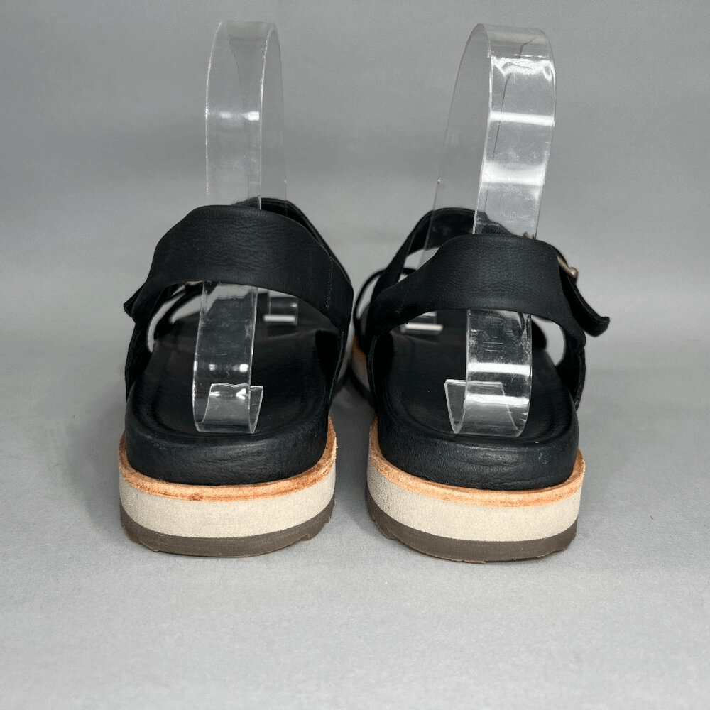 Merrell Juno sandali donna taglia 8 neri pelle fibbia infradito slingback