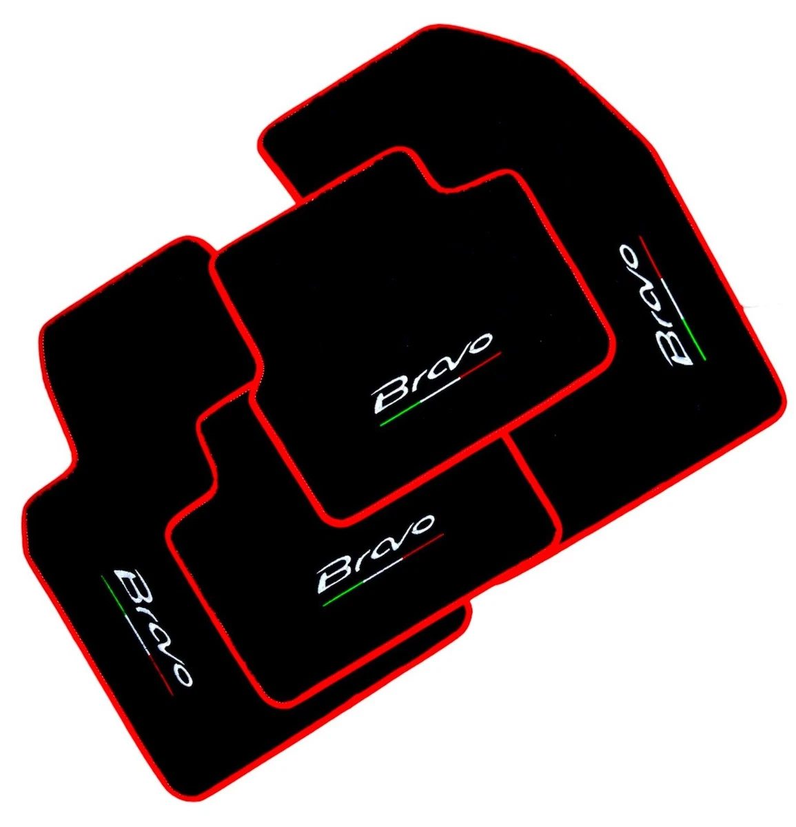 TEXER Tappetini Auto In Tessuto Per Fiat Bravo II (2007-2014) – Set Di 4 Pezzi, Neri, Specifici Per Modello, Fondo Impermeabile - 3