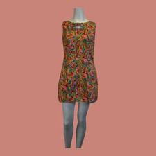 Vintage 60s Psychedelic Romper Shorts , size small