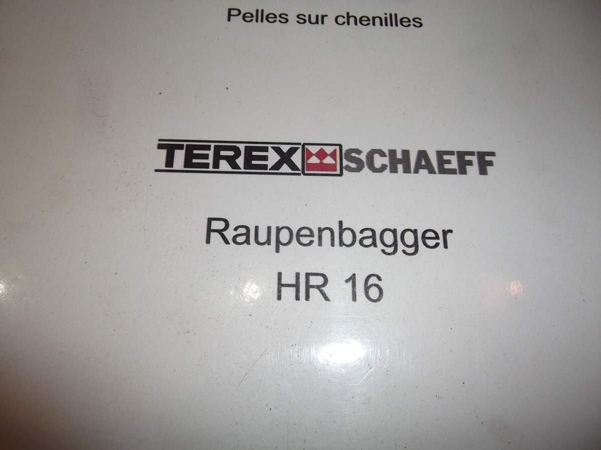 TEREX SCHAEFF HR-16 EXCAVATOR PARTS MANUAL BOOK CATALOG | eBay