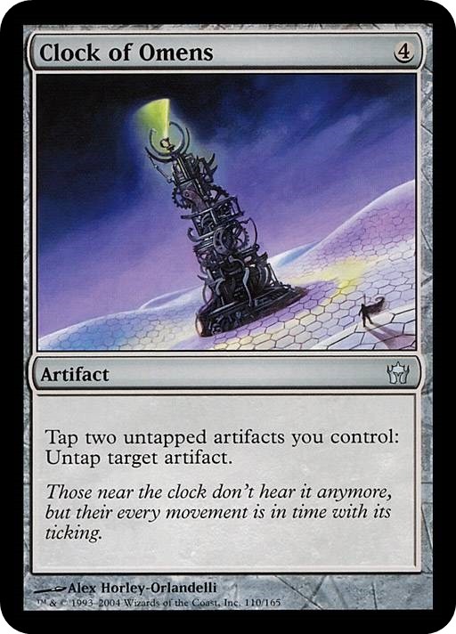 CLOCK OF OMENS x1 mtg NM/NM-   Fifth Dawn 1 Unc