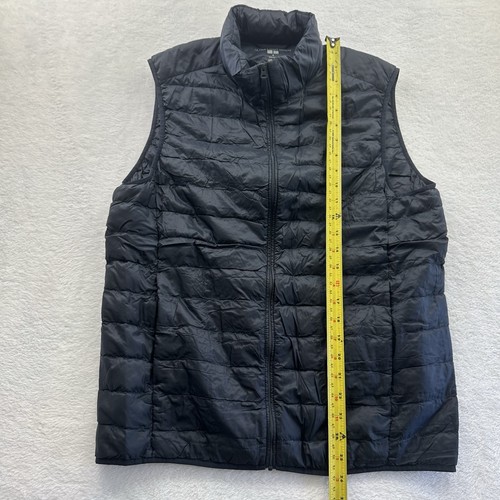 Uniqlo Ultra Light Down Puffer Vest Mens Medium Navy Packable Water Repellent - Picture 14 of 20