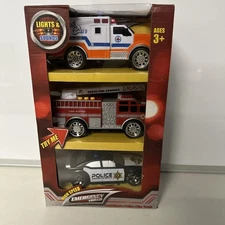 Top right toys Lights and Sounds Emergency Vehicles new