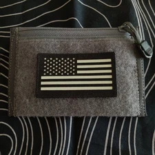 Milspec Monkey MSM- Patch Panel Admin Pouch + MSM & IR.TOOLS. GLOW Flag Patch 