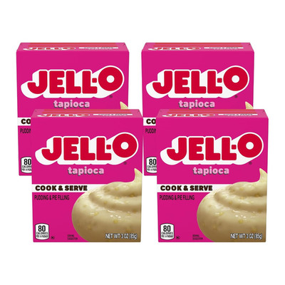 , Cook & Serve, Tapioca Pudding & Pie Filling, 3Oz Box (Pack of 4)