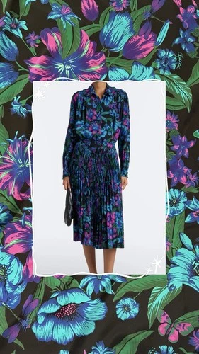 Gucci Deadstock Fabric Floral Silk Crepe de Chine - product listing photo