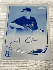 JAKE ODORIZZI 2013 Topps Chrome RC AUTOGRAPH PRINTING PLATE 1 OF 1 Serial #1/1