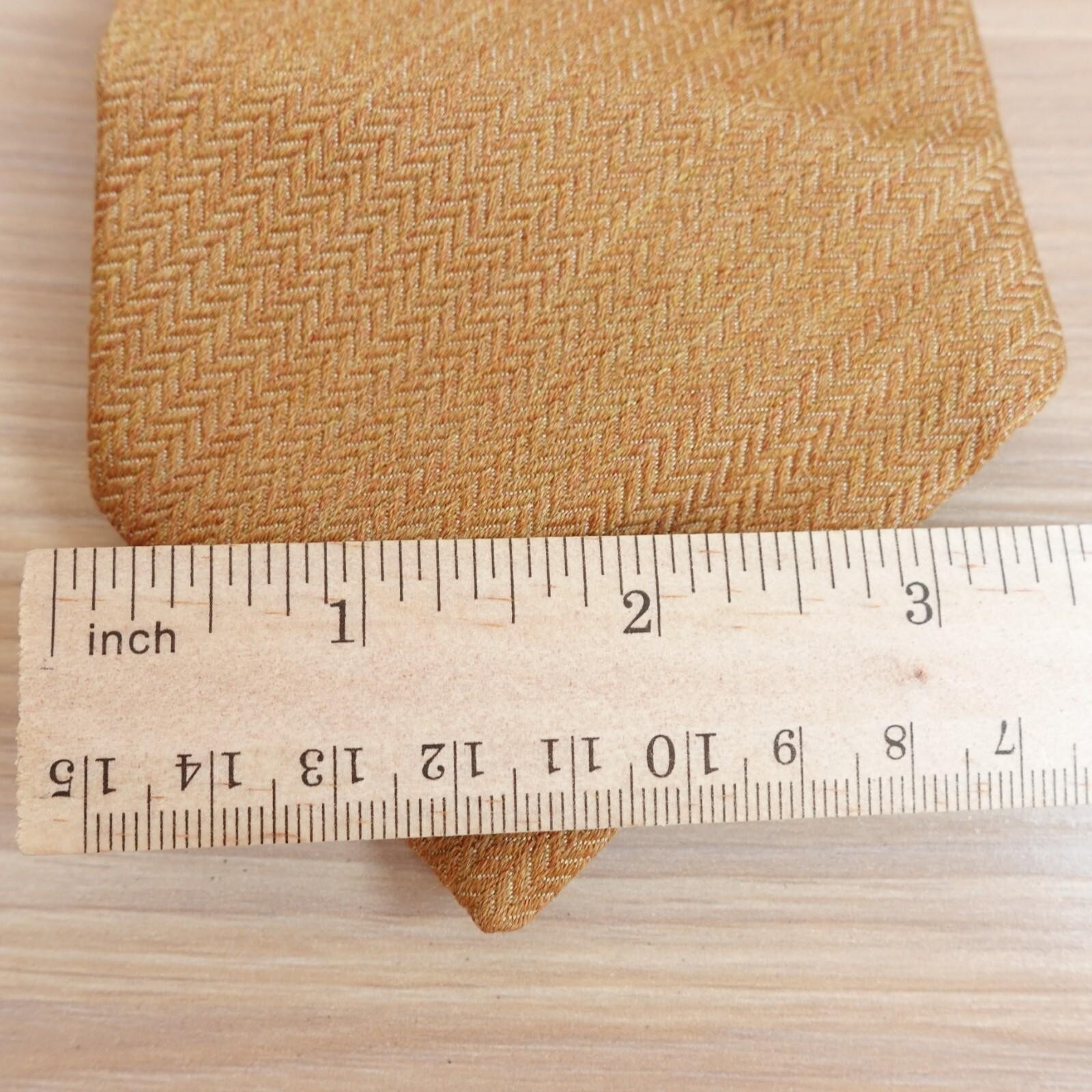 Men Neck Tie Brown Solid Wool Silk Simple Suit Dr… - image 6