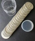 Tube of 20 50c Franklin Silver Half Dollars