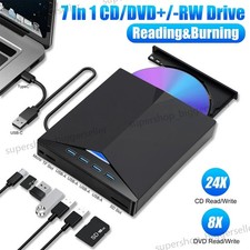 External CD DVD Drive USB 3.0 Writer Burner Player for PC Laptop Windows 11 10