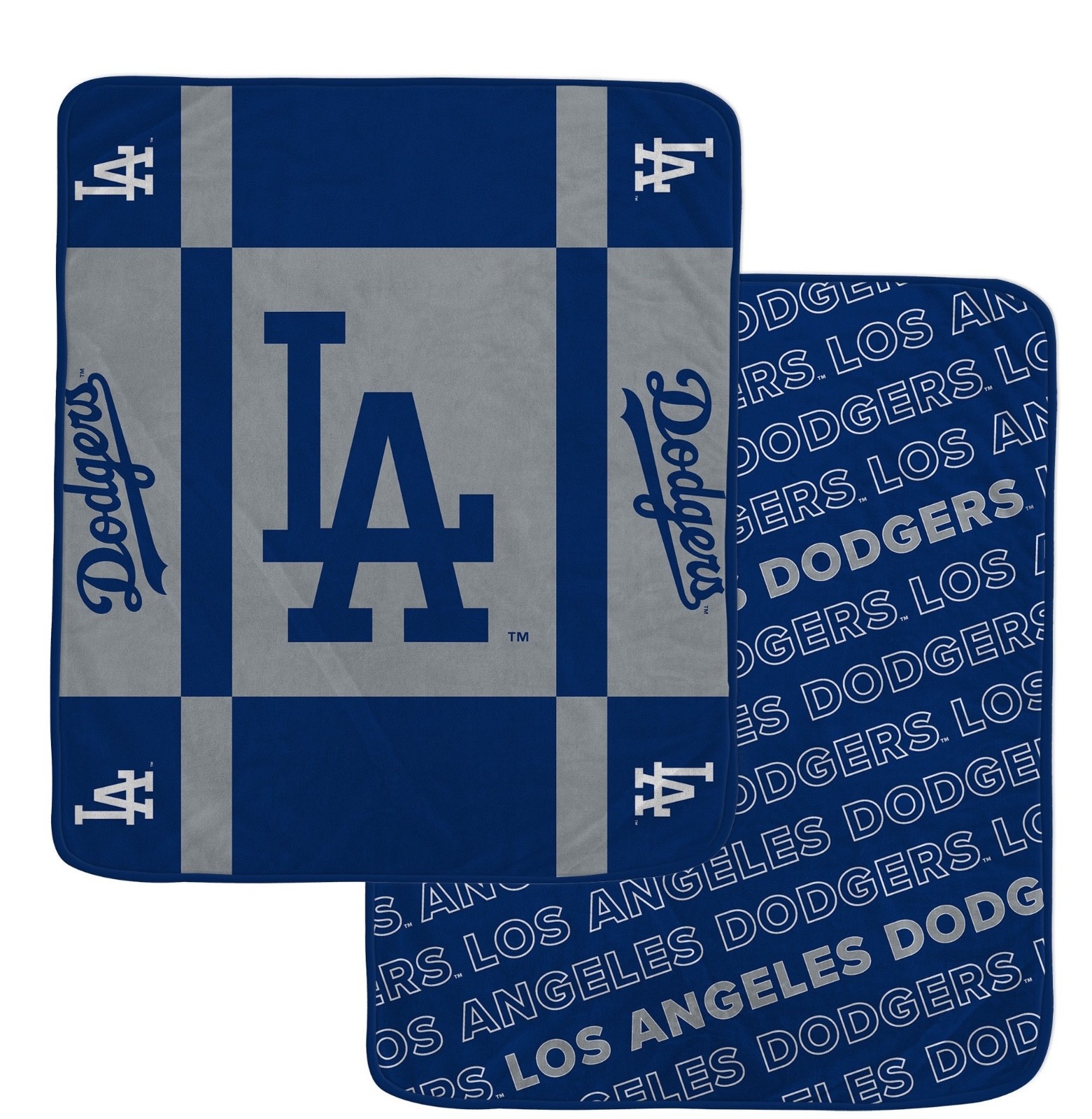 Los Angeles Dodgers Reversible Fleece 60"x70" Oversized Blanket -MLB Licensed-