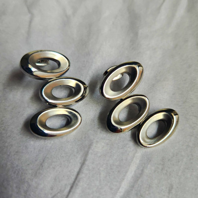 Silver Tone Triple Oval Dangle Earrings Modern Geometric Statement Post 12g