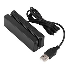 MSR90 USB Swipe Magnetic Credit Card Reader 3 Tracks Mini Smart black