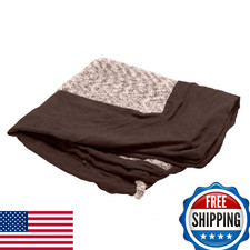 Furhaven Replacement Dog Bed Cover Two-Tone Faux Fur Suede L-Shaped Chaise Jumbo