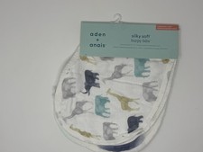 Aden Anais Silky Soft Burly Bibs Pack of 2 Expedition Elephant New with Tags