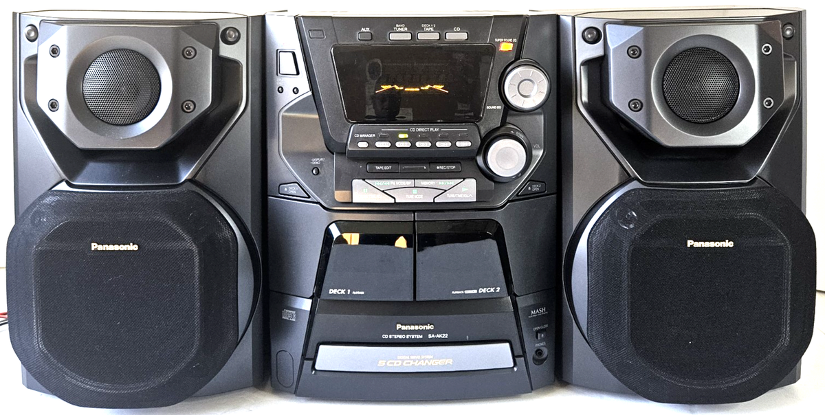 Panasonic SA-AK22 5 CD AM/ FM HI FI Stereo System | eBay