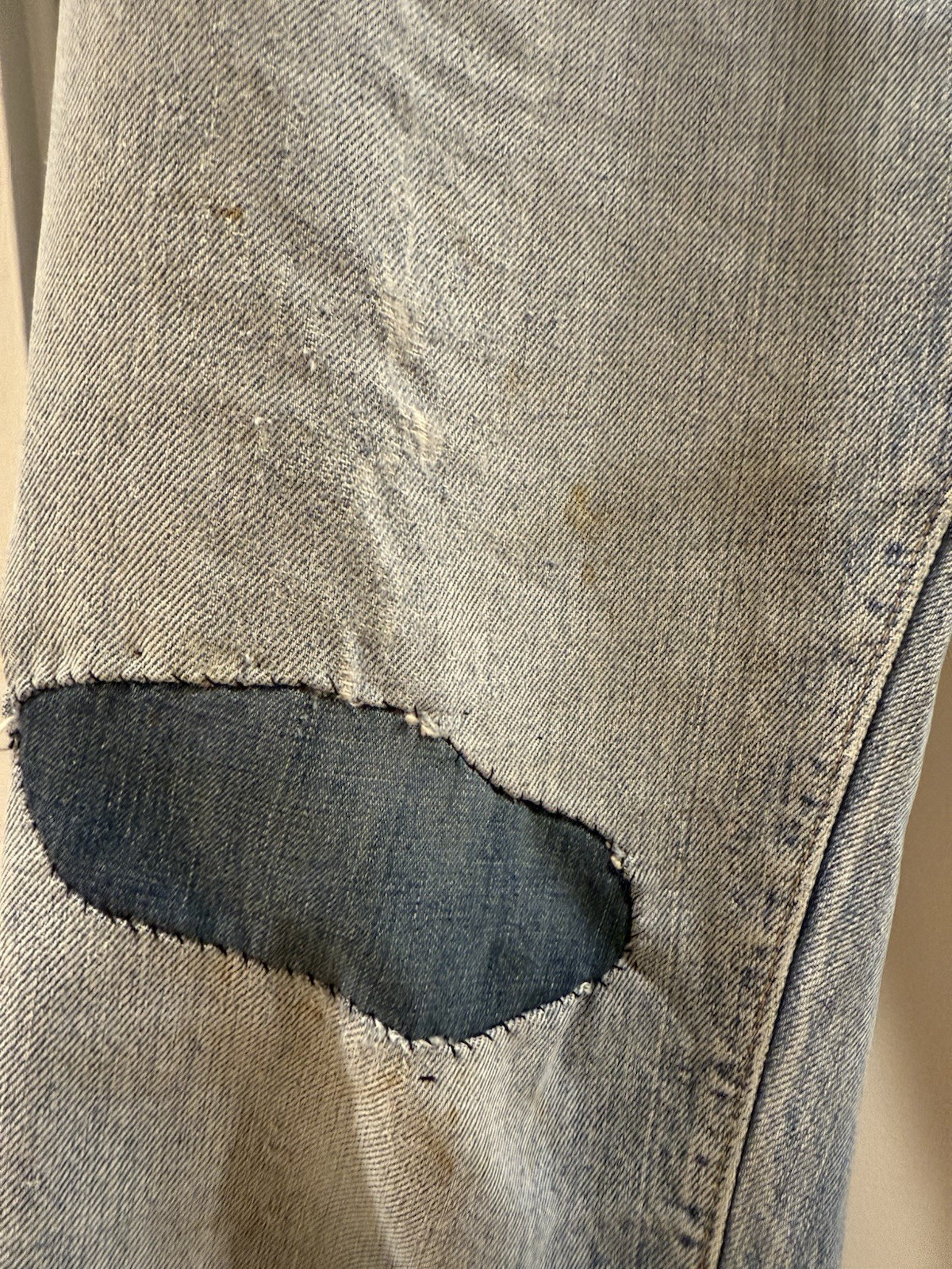 Vintage 80s Levi’s 501 Redlines Repairs Patches Denim Jeans Great Wear image 9