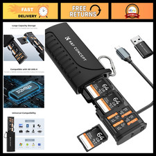 2-in-1 SD Card Reader Adapter, UHS-II/SD 4.0/Micro SD/USB 3.1 High-Speed Transfe