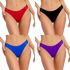 Mujeres Bragas Calzoncillos Suaves Fiesta Tanga Micro Bikini Disfraz Ropa Interior Transparente