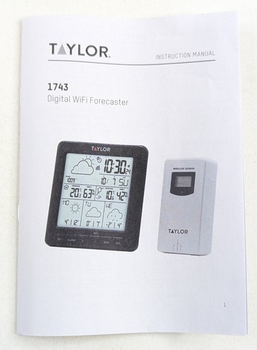 Taylor Digital WiFi Estación Meteorológica Previsor con Sensor Remoto Inalámbrico - NUEVO - Imagen 4 de 5