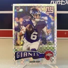 2025 Topps Chrome NFL Jaxson Dart RC #1975-25 NY Giants THROWBACK X-Fractor