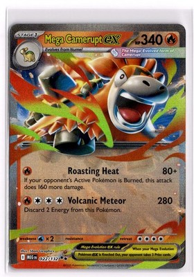 Mega Camerupt ex Double Rare ME01: Mega Evolution 022/132 NM