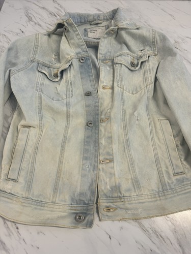 ZARA MAN 1975 Denim Jacket Men’s M Classic Trucker Jean Jacket 100% 0023